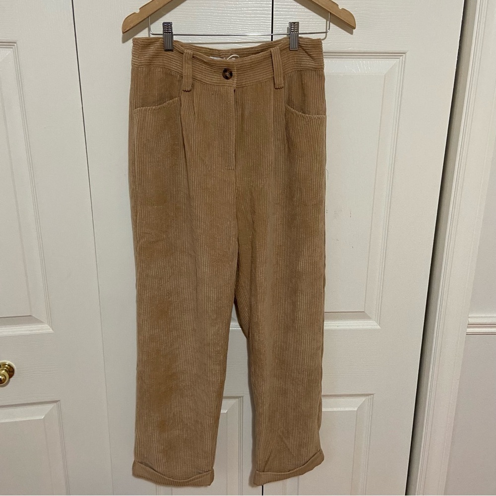 Petal + Pup NWT Talaren Corduroy Beige Wide Leg Baggy Trouser Pants Size Small - Picture 3 of 9
